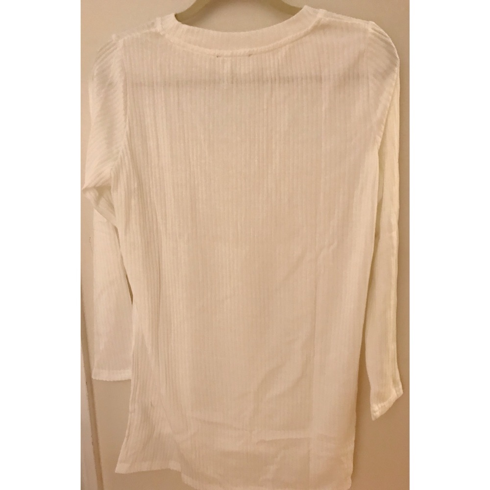 White Ribbed Shirt - Picture 4 of 5